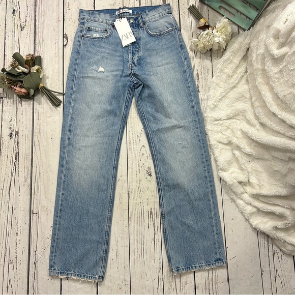 zara 4365/390 straight jeans NWT - Picture 4 of 7